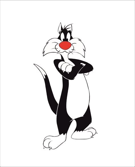 Sylvester The Cat Looney Tunes Logo Svgprinted