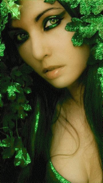 Green Girl Mobile Screensavers Available For Free Download Beautiful Eyes Beautiful Images
