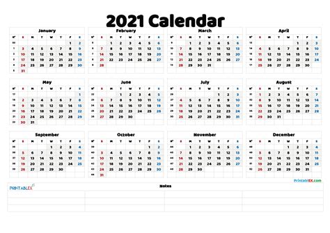 Each week of the year on a separate page with a room for daily notes. Week Number 2021 Excel - Calendar Inspiration Design