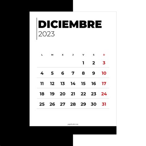 📆 Calendario Diciembre 2023 Pdf Gratis Para Imprimir