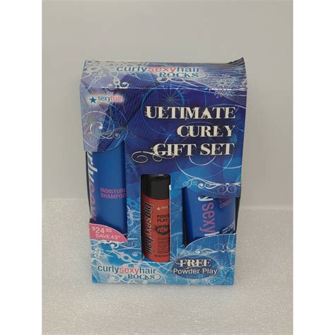 Sexy Hair Ultimate Curly Hair Gift Set Moisturizing Shampoo Curling Cr