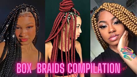How To Box Braids Compilation 2022 Youtube