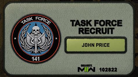 Modern Warfare How To Get Custom Task Force Recruitment Patch