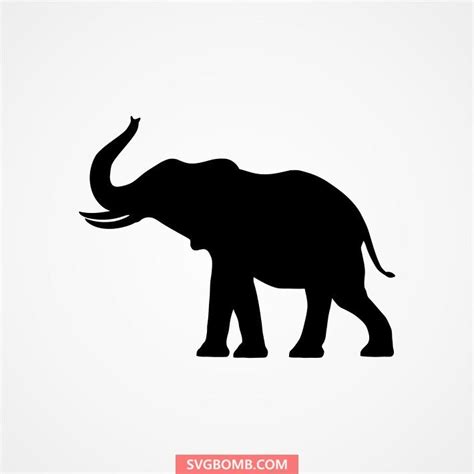 Elephant SVG Silhouette | Elephant silhouette, Silhouette ...