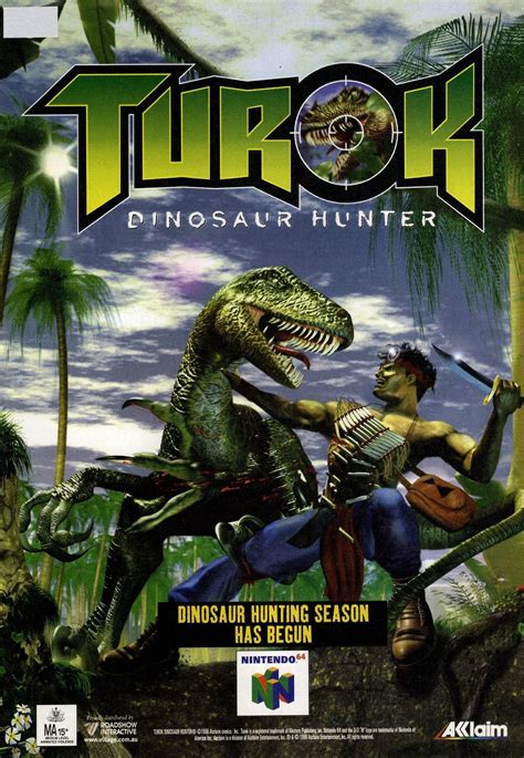 Turok Dinosaur Hunter 1996 Nintendo N64 Advert Dinosaur Hunter