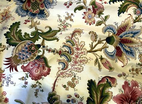 La Maison Lafortune Vintage Jacobean Floral Fabric