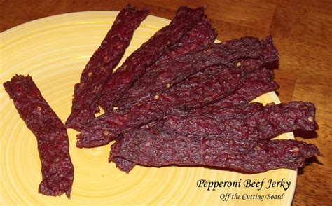 Ground beef jerky is made by combining dry spices and seasoning mix with liquid and hamburger meat to create a seasoned mixture. Pepperoni Ground Beef Jerky | Ground beef jerky recipe ...