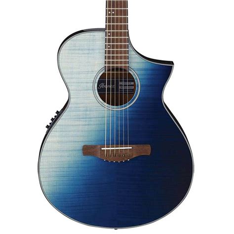Buy Ibanez Aewc32fm Acoustic Electric Guitar Indigo Sunset Fade Sam