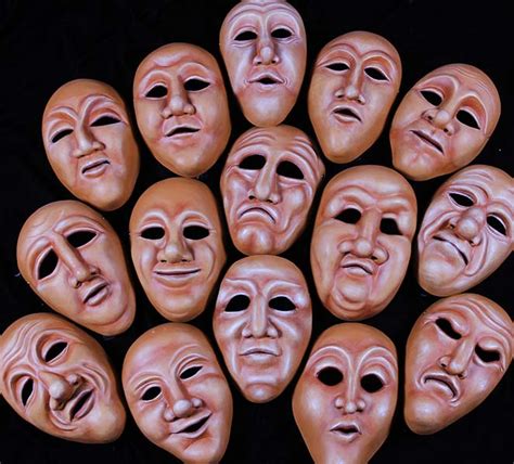 Full Face Character Mask Set Of 15 By Theater