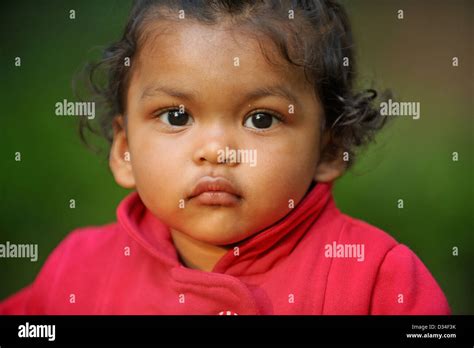 Happy Face Of An Indian Baby Girl Stock Photo Alamy