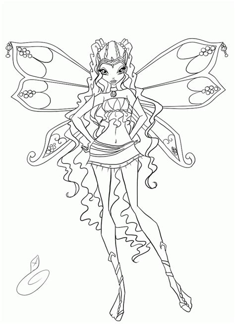 Find thousands of coloring pages in the coloring library. Winx Club Coloring Pages Enchantix - Coloring Home