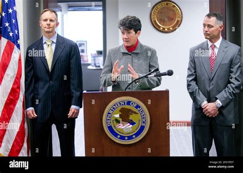 Us Attorney For Idaho Wendy Olson Center Speaks During A Press