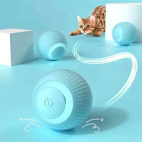 Automatic Rolling Electric Cat Ball Toys Smart Cat Toys Interactive For Cats Training Self