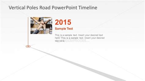 Chronological Powerpoint Picture Poles Slidemodel