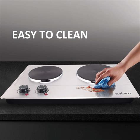 Cusimax 1800w Hot Plate For Cooking Electric Double Electric Burner