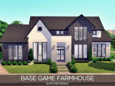 Base Game Farmhouse By Summerr Plays At Tsr Sims 4 Updates