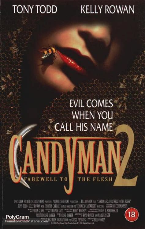 Candyman Farewell To The Flesh 1995 British Vhs Movie Cover