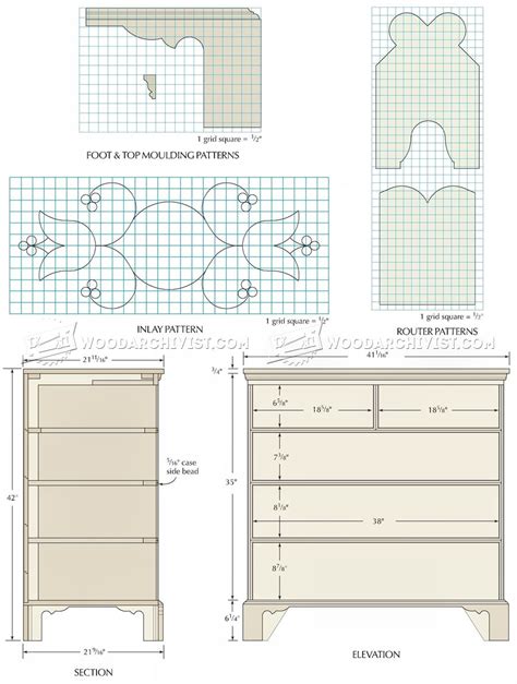 Chest Of Drawers Plans • Woodarchivist