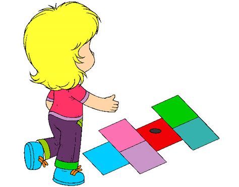 Para comenzar este juego infantil, dibuja en el suelo, con una tiza, el diagrama para jugar a la rayuela, compuesto por cajas con números del 1 al 10. Dibujo de Rayuela pintado por Lukittty en Dibujos.net el ...