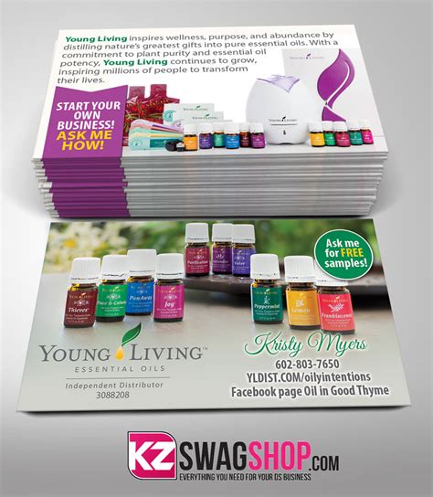 Young Living Business Cards Style 2 Kz Swag Shop