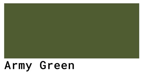 Army Green Color Codes The Hex Rgb And Cmyk Values That