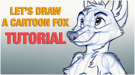 How To Lets Draw A Cartoon Fox Step By Step On The Ipad Tablet Youtube