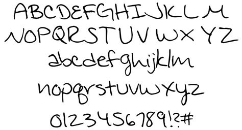 Jennifers Hand Writing Font By Omega Font Labs Fontriver