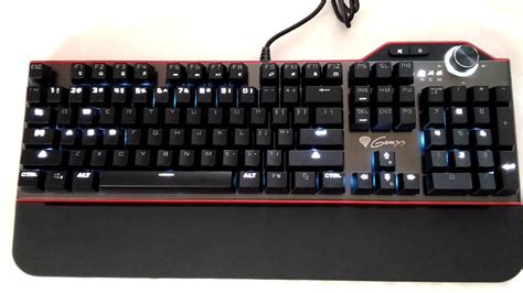 Mecanical Gaming Keyboard Genesis Rx85 Illumination And Sound Test
