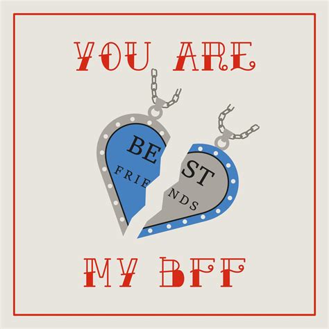 Best Friend Card Friendship Day Holiday Cards Or Poster Valentines
