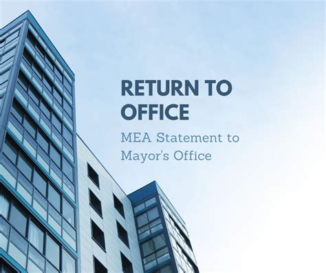 Return To Work Statement Nyc Mea Nyc Managerial Employees Association