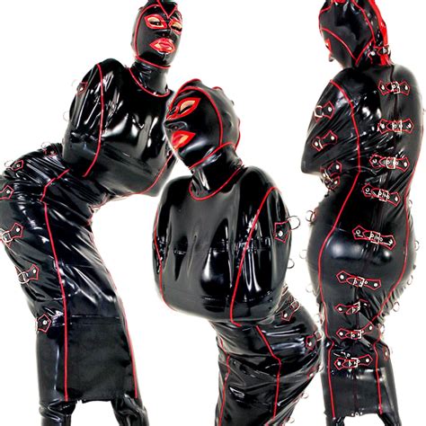 Demask Rubber Bondage Deluxe Cover All Dress And Hood