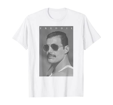Freddie Mercury Official Bandw Shades Photo T Shirt