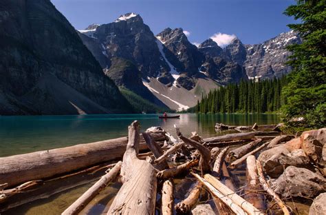 Обои горы пейзаж лес Канада деревья природа река