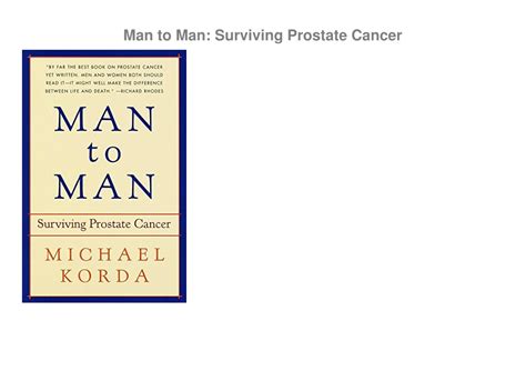 Ppt Download Book Pdf Man To Man Surviving Prostate Cancer Powerpoint Presentation Id