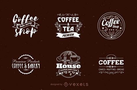 set of coffee logo design template vector coffee shop labels hot sex picture
