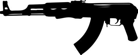 Download Ak 47 Shilouette Png Image For Free