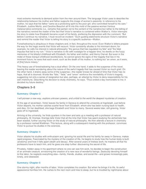 Sparknotes For Frankenstein