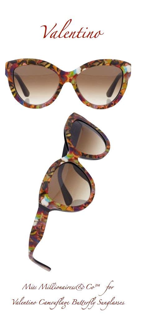 Valentino Camouflage Butterfly Sunglasses Gafas Accesorios Anteojos