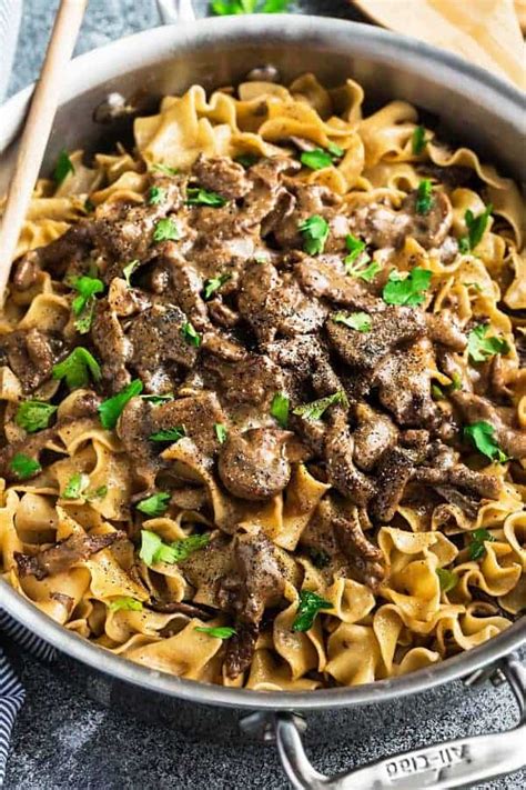 The best beef stroganoff comes from fresh ingredients. One Pot Beef Stroganoff | easy skillet recipe | Life Made ...