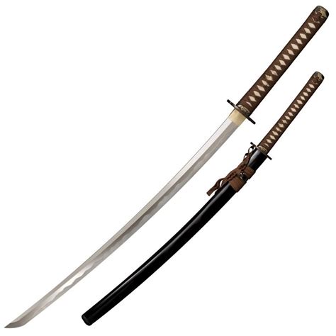 Cold Steel Mizutori Katana Sword 2975 In Blade Brown Braid Cord Handle