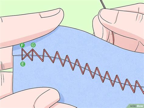 How To Do A Zigzag Stitch By Hand Stitch Hand Sewing Zig Zag