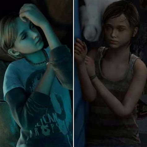 The Last Of Us With Sarah And Ellie Sleeping Side By Side Layout The