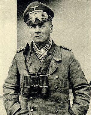 Photo Erwin Rommel In North Africa With Trench Coat And Field Glasses