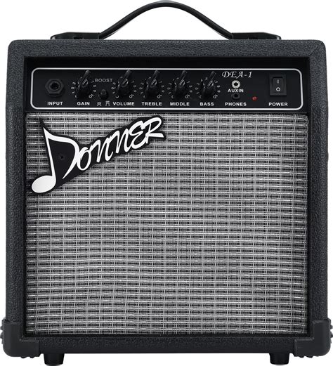 Amazon | Donner DEA-1 エレキギターアンプ 10W Amplifier プラグ&ケーブル付 黒 | エレキギターコンボ ...