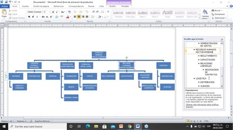 Como Crear Un Organigrama Fácilmente En Word Youtube