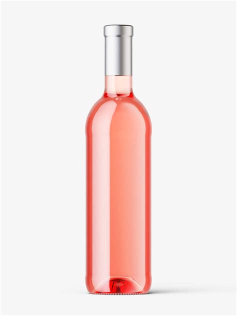 Download Rose wine bottle mockup - Smarty Mockups