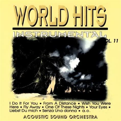 World Hits Instrumental Vol11 Cd Instrument Uk Music