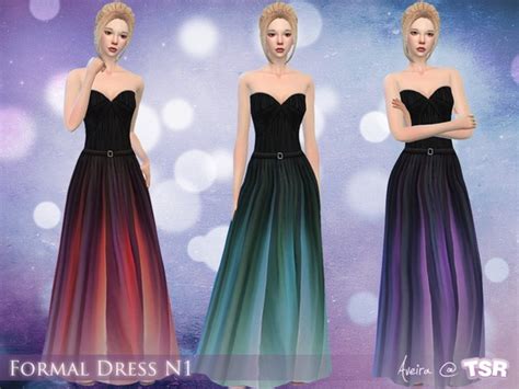 Formal Dress N1 By Aveira At Tsr Sims 4 Updates