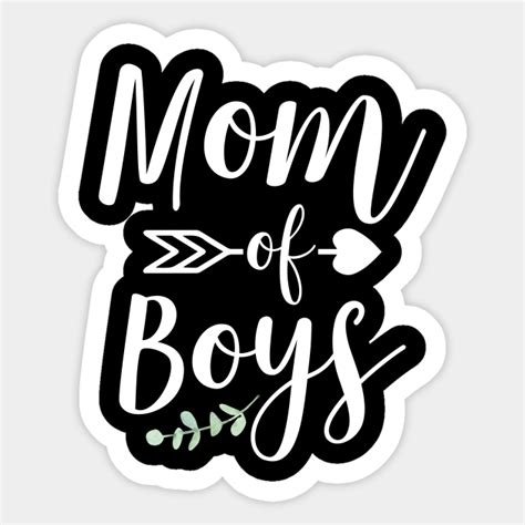 Mom Of Boys Momma Sticker Teepublic