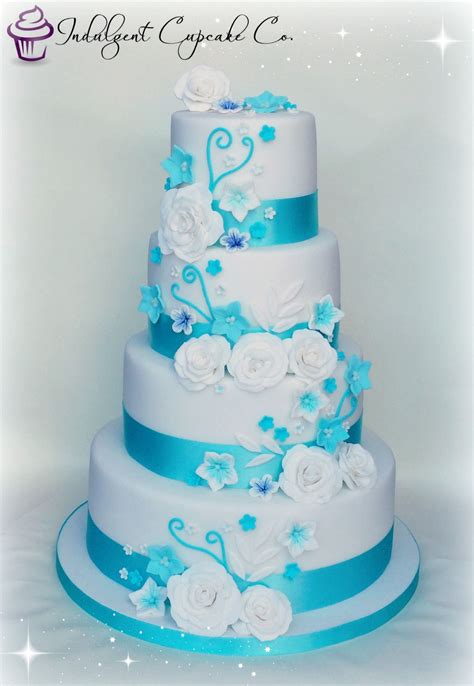 Aqua Wedding Cake Aqua Wedding Cakes Cake Gorgeous Cakes